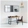 thumbnail image 4 of 47" x 22" Modern Rectangle Full Length Mirror Floor Mirror with Bracket,Black, 4 of 7