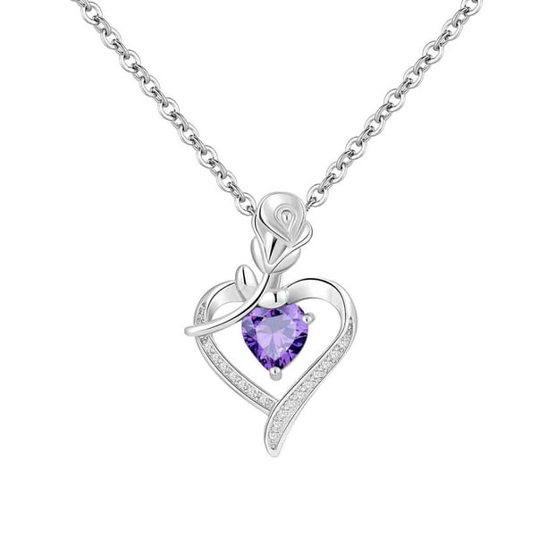 Collar de Amor de la Madre,Joyería de Moda Colgante Incrustado de Dos Tonos en Forma de Corazón,Cadena Ajustable para Regalo de Mujeres,Joyería Del Día de la Madre,,