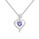 thumbnail image 2 of Collar con Colgante Bicolor con Incrustaciones de Corazón "Amor de Madre", Cadena Ajustable, Joyería de Moda, Regalo para Mamá, Elegante Regalo para El Día de La Madre., 2 of 3