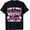 Black-04, variant on Funny Retro Heart Preppy Cherry Support Local Mothers Day Womens T-Shirt