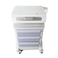 thumbnail image 5 of INTBUYING 3 Layers Mobile Trolley Cart Storage Cart with 4 Caster ABS Plastic White, 5 of 9