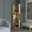 Light Oak, variant on Kitchen Wine Racks Oban Corner Bar Cabinet with Five Shelves , Eight Bottle Cubbies and Steamware Black,Wine Racks For Kitchen Counter