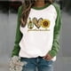 thumbnail image 2 of Gibobby Sudadera mujer Mujer Manga Larga Ligero Sudadera Tops(Verde,G), 2 of 5
