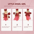 thumbnail image 4 of Weiweiguan 3Pcs Festive Wooden Nutcracker Crafts Christmas Decors Angel Puppet Decors, 4 of 7