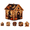Witch Halloween Wooden House 3D Rhinestone Diamond Art DIY Kit#4, variant on Snowflake Shaped Christmas Pearl Diamond Painting Kit, Complete Pearl Painting Set with Rhinestone Tools, Calming Winter Craft Activity for Stress Relief & Home Decor (M)