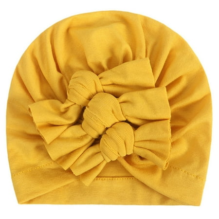 

AIMAOMI Children s Flower Hats Soft Newborn Hats Girl Baby Boy Turban Cap Bowknot Hats H