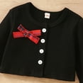 thumbnail image 6 of Bearichfupo Toddler Little Girls Dress And Cardigan Sets 2 Piece Plaid Print Sleeveless Dress And Long Sleeve Cardigan Autumn Winter Clothes Set,Girls' Skirt Sets Sizes 18-24 Months, 6 of 6