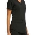 thumbnail image 3 of Scrubstar Women's Ultimate Stretch Twill Criss Cross V-Neck Scrub Top WM12T900A, 3 of 7