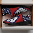 thumbnail image 3 of Arkansas American Flag Us Running Shoes Sneakers Mesh Black Size 10.5, 3 of 5