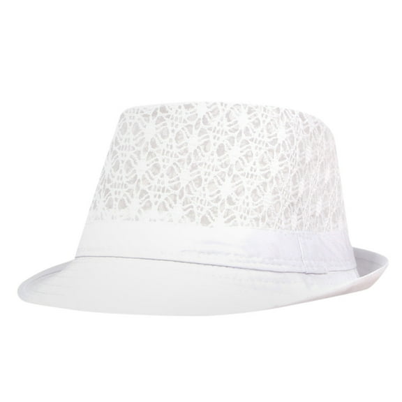 Women Sun HatsPackable Breathable Hollow Sun Summer Beach Hat Cuban Trilby Men Women