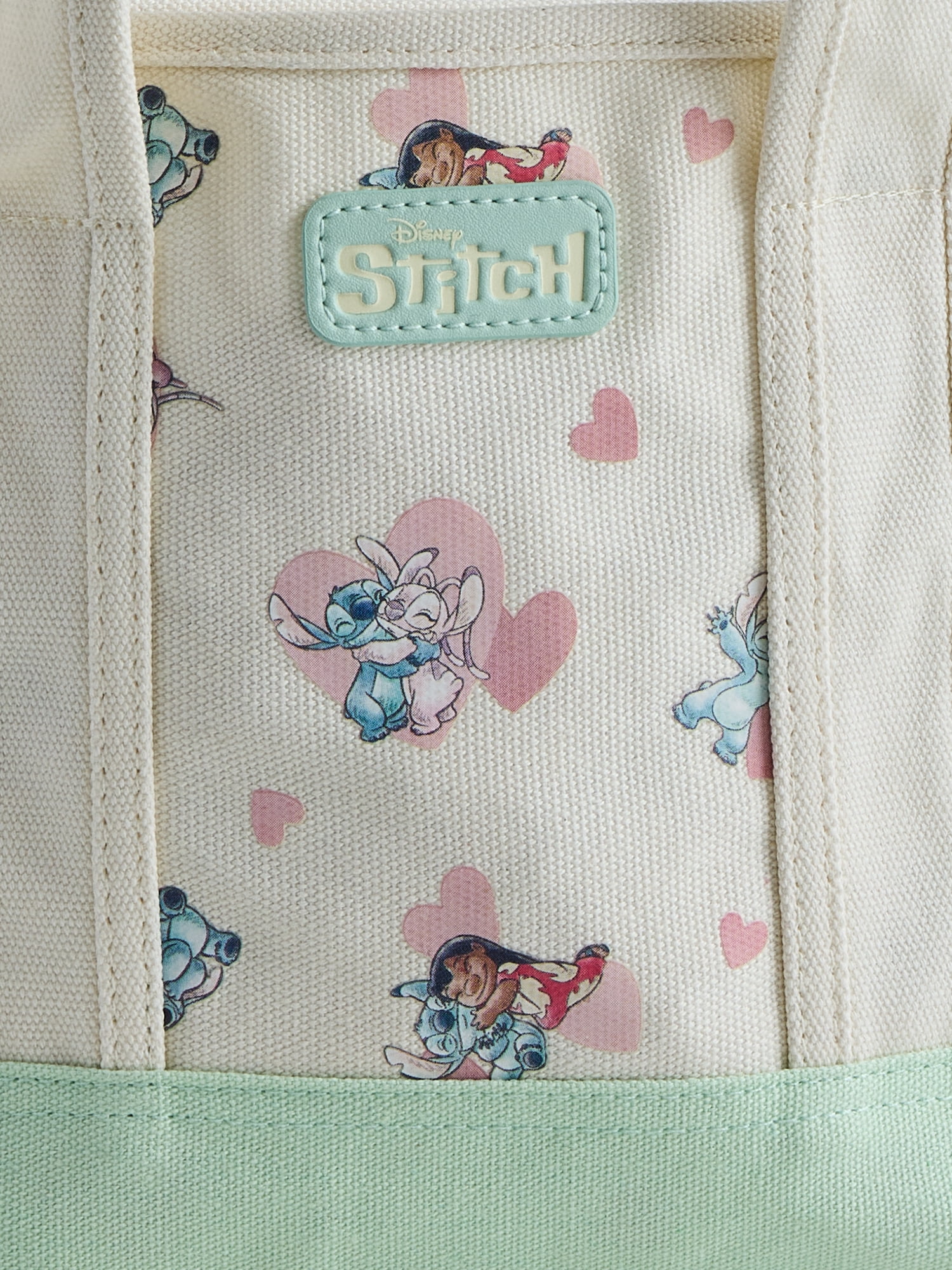 Disney Lilo and Stitch Women's Canvas Tote Bag, Blue