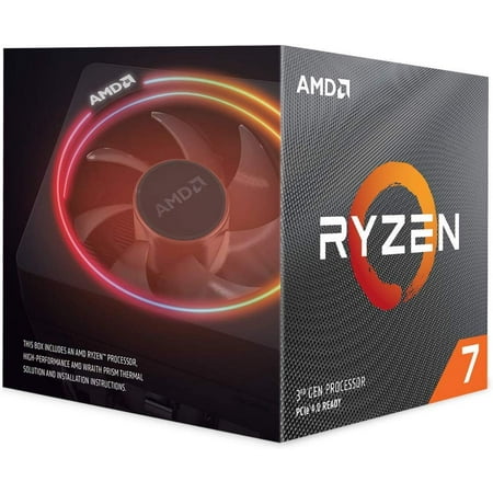 Restored AMD Ryzen 7 3700X 8Core, 16Thread Unlocked Desktop Processor with Wraith Prism LED Cooler (Refurbished)