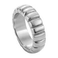 thumbnail image 1 of LYMAYTER Party Ring Finger Band - Raised Grain, Geometric, Electroplated, Punk Style, 1 of 6