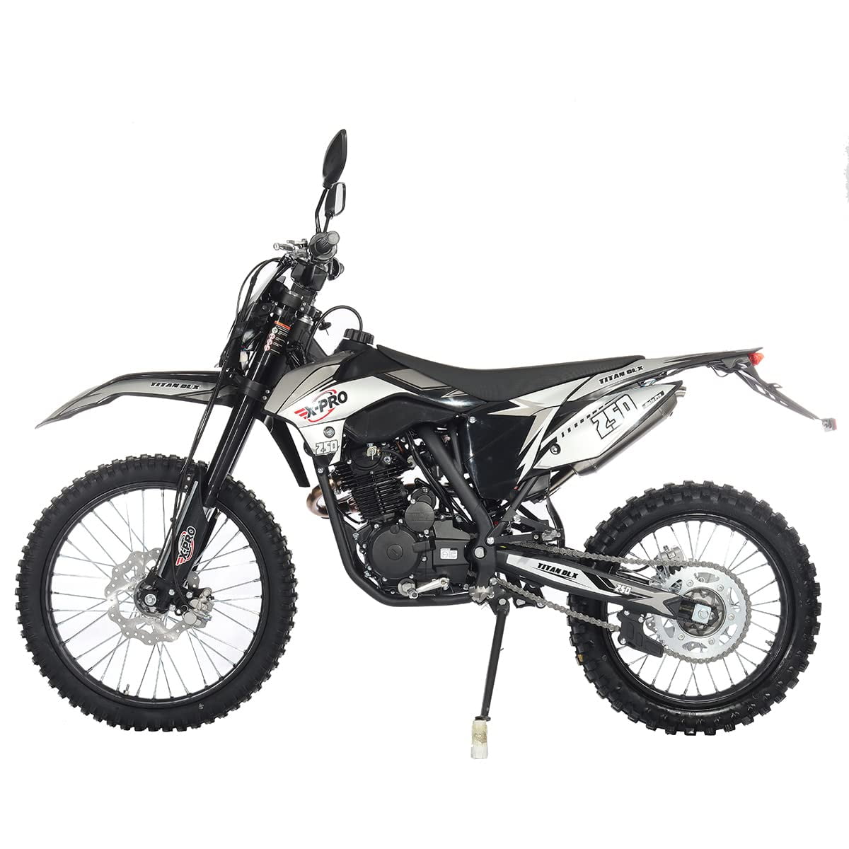 X-Pro Brand New Titan Dlx 250cc Dirt Bike, All Lights and 5 Manual Transmission, Kick/E-Start