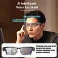 thumbnail image 5 of AI Smart Glasses with 4K Camera, 8MP HD Camera Glasses-Anti-Shake Video Recording, GPT Vision,AI Voice Control,Dual Clear BT Call&Translate,UV/Blue Light Smart Sunglass Tint Lenses for Travel Meeting, 5 of 9
