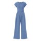 thumbnail image 1 of Mono PRETTYGARDEN 2025 de Punto Acanalado con Mangas Cortas Azul Talla S, 1 of 8
