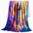 thumbnail image 2 of Celestial Cocker Spaniel Dreamscape, Peaceful Pet Portrait Pattern, Warm Flannel Blanket for Living Room and Bedroom, Dog Lovers Just Because Gift, Pet Lover Home Decor, 2 of 9