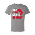 thumbnail image 2 of Wild Bobby,Dad by Day Gamer by Night Funny Gaming Dad Gift, Father's Day, Men Premium Tri Blend Tees, Premium Heather, Large, 2 of 3