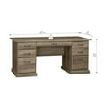 thumbnail image 4 of Saint Birch Honduras 65" Executive Desks in Rustic Oak, 4 of 7