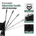 thumbnail image 5 of 100L Collapsible Folding Beach Wagon Cart With 220Lbs Large Capacity, Wagons Carts Heavy Duty Foldable With Big Wheels For Sand, Garden, Camping,Black, 5 of 10