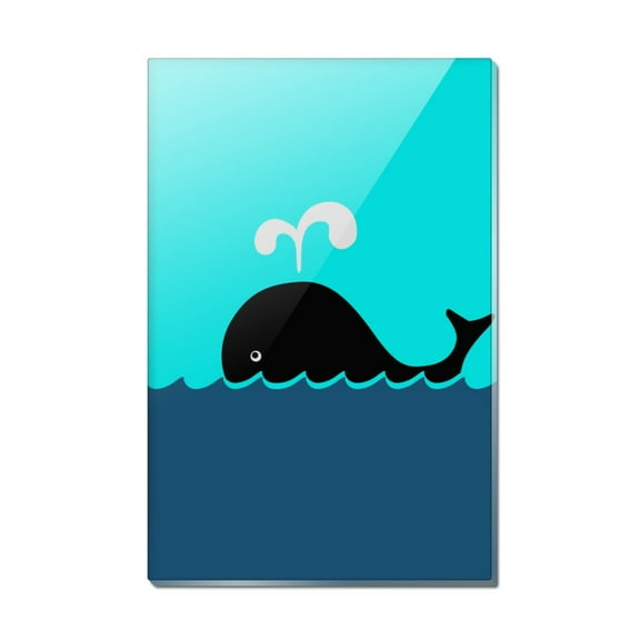 Whale Of A Time Rectangle Acrylic Fridge Refrigerator Magnet