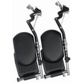 thumbnail image 1 of Reposapiernas elevable universal Karman para silla de ruedas, negro, estilo E&J, 1 of 1