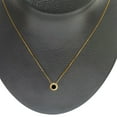 thumbnail image 5 of Aonejewelry 1.00 Carat Natural Black Diamond Solitaire Bazel- Set Pendant Necklace For Woman Crafted In 10k Rose White and Yellow Gold With 18 Gold Plated Over 925 Sterling Silver Box Chain, 5 of 5