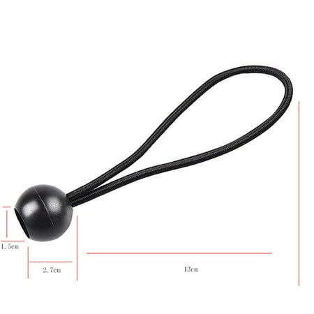 

10Pcs Plastic Ball Bungee Cord Tie Down Strap Canopy Tent Accessories
