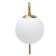 thumbnail image 4 of Lámpara de pared, lámpara de pared con bola de cristal E27 moderna nórdica, accesorio de iluminación de primera línea, 4 of 8