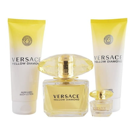 Versace Yellow Diamond, 4 Piece Gift Set for Women