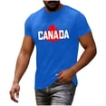thumbnail image 4 of Purcolt Men's Canada Day Shirt Short Sleeve T-Shirts Maple Leaf Graphic Tees Shirts Summer Patriotic Tshirts Tops, 4 of 7