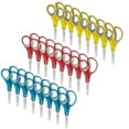 thumbnail image 3 of LIVINGO 24 Pack Bulk Scissors Blunt Tip Blade, 5 inches, Blue, Yellow, Red, 3 of 9