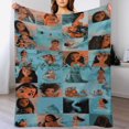 thumbnail image 1 of Manta de dibujos animados de Moana, suave y acogedora manta de felpa esponjosa para niños, niñas y adultos jóvenes, cálida manta de franela para sala de estar, dormitorio, sofá cama de 60 x 80, 1 of 8