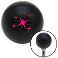 thumbnail image 1 of Pink Abstract Stars Black Shift Knob with M16 x 1.5 Insert Shifter Auto Manual Brody, 1 of 1