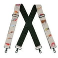 thumbnail image 2 of MELOTOUGH Men's Suspender 2 Inch Wide Suspenders Full Elastic X Back Suspender with Snap Hooks, 2 of 7