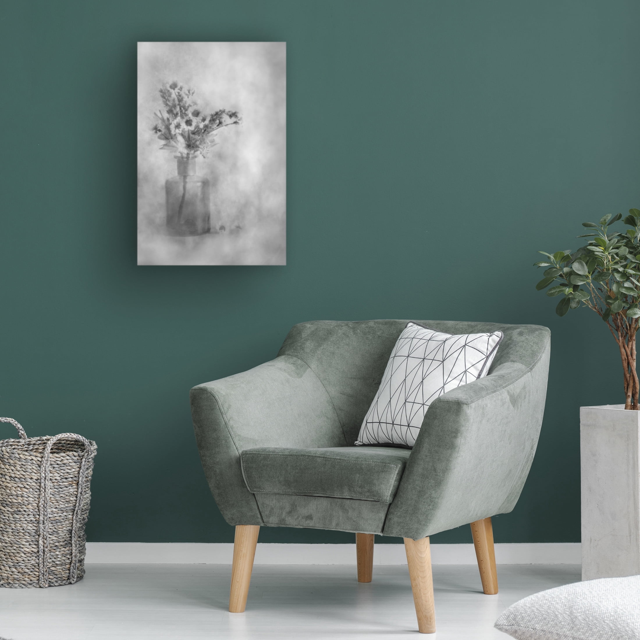 Canvas Wall Art - Cicek Kiral 'Faded' Wall Art for Living Room, Bedroom, or Office Décor by Trademark Fine Art - 16 x 24 Inches