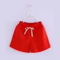 thumbnail image 5 of LLYWEY Girls Bermuda Shorts, Boys Knee Length Shorts, Kids Casual Summer Solid Elastic Waist Straight Leg Shorts with Pockets 2-3 Years, 5 of 8