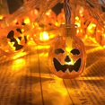 thumbnail image 2 of 5.3 M 20 Led Calabaza Cadena Luces solares Luces de hilo impermeables Luces decorativas para fiesta al aire libre Decoración de Halloween, kaili Sencillez, 2 of 2
