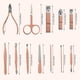 thumbnail image 3 of Set de manicura, kit de pedicura profesional de acero inoxidable 12 en 1, 3 of 4