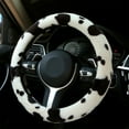 thumbnail image 1 of Steering Wheel Cover Winter Warm, Short Lint Non-Slip Cozy Grip, Universal Fit for All Cars, Soft Polyester Car Accessory, Easy Installation Durable Design for Men Women, 1 of 6