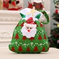 thumbnail image 1 of Fiudx Bolsa de Regalo Navideña de Terciopelo, Diseño Festivo de Papá Noel, Amplia para Regalos, Tela Reutilizable, Decoración Del Hogar, Alegría Navideña, Tamaño 37 X 21 Cm, 1 of 3