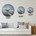 thumbnail image 4 of Designart 'Large Pier and Dark Blue Sky' Modern Wood Wall Clock, 4 of 5