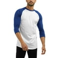 thumbnail image 1 of Hat and Beyond Men's Dual Material Baseball Sport 3/4 Sleeve Jersey Tee Shirt, 1 of 5