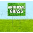 thumbnail image 1 of Artificial Grass (18" x 24") Yard Sign, Includes Metal Step Stake, 1 of 6
