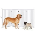 thumbnail image 5 of Gymax 35'' Configurable Folding Free Standing 4 Panel Wood Pet Dog Safety Fence White, 5 of 10
