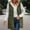 Army Green, variant on Women's 2023 Warm Winter Vest Coats Reversible Sherpa Lined Long Hooded Puffer Vest Jacket Fleece Hoodie Outerwear