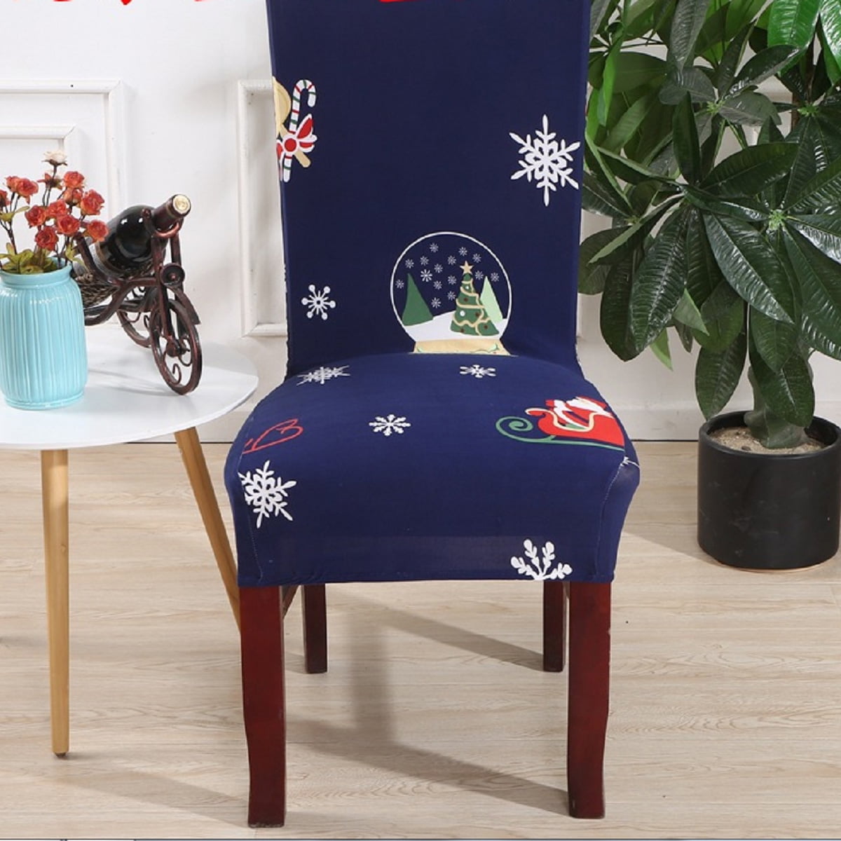 Universal Chair Covers, Soft Spandex Fit Stretch Short Dining Room