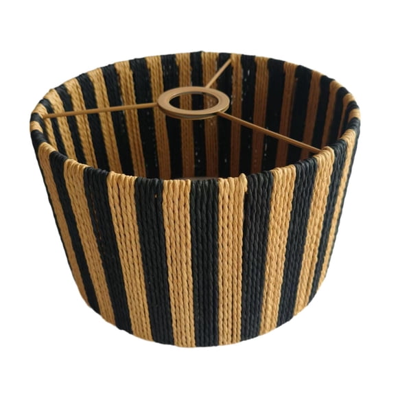 Pantalla de lámpara,Pantalla de lámpara de tambor tejida a mano creativa moderna,Pantalla para lámpara de mesa,Pantalla de lámpara tejida a mano estilo boho,Sala de estar estilo