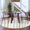thumbnail image 3 of Sage Green Botanical Round Area Rug 7Ft Washable Circle Rugs for Dorm Laundry Room, Modern Farmhouse Tropical Leaves Non-Slip Carpet Floor Mats Indoor Outdoor Carpet Runner Aesthetic Home Decor, 3 of 8
