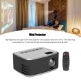 thumbnail image 3 of Proyector, Pantalla Grande Conectividad Multimedia Portable Proyector Alto Brillo Para Películas al Aire Libre para Cine en Casa , 3 of 7